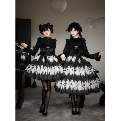 With Puji Letters and Poems-Dead Leaf Butterfly Cutsew JSK OP and Sets(Leftovers/Full Payment Without Shipping)